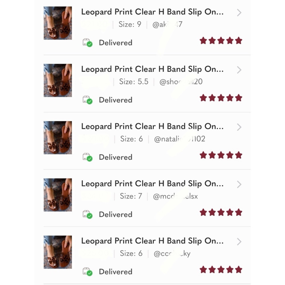 Leopard Print Clear H Band Slip On Sandals - Picture 8 of 9